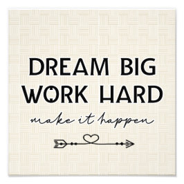 Inspirational Poster Dream Big
