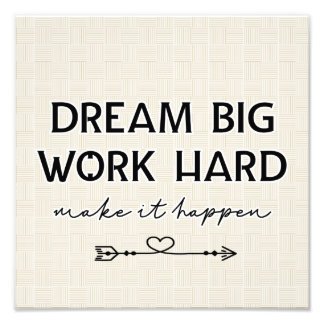 Inspirational Poster Dream Big