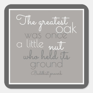 inspirational poster quote Buddhist proverb Fyrkantigt Klistermärke