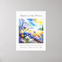 Inspirational Prairie Summer Canvastryck