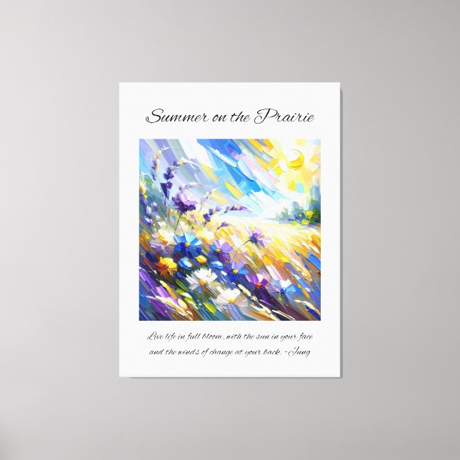 Inspirational Prairie Summer Canvastryck (Framsida)