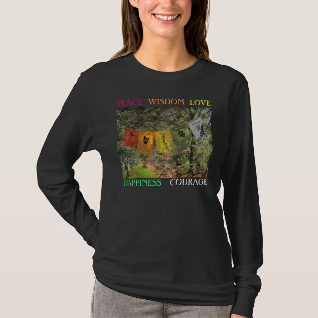 Inspirational Prayer Flaggor T Shirt (Framsida)