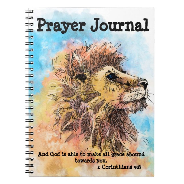 Inspirational Prayer Journal Anteckningsbok (Framsidan)