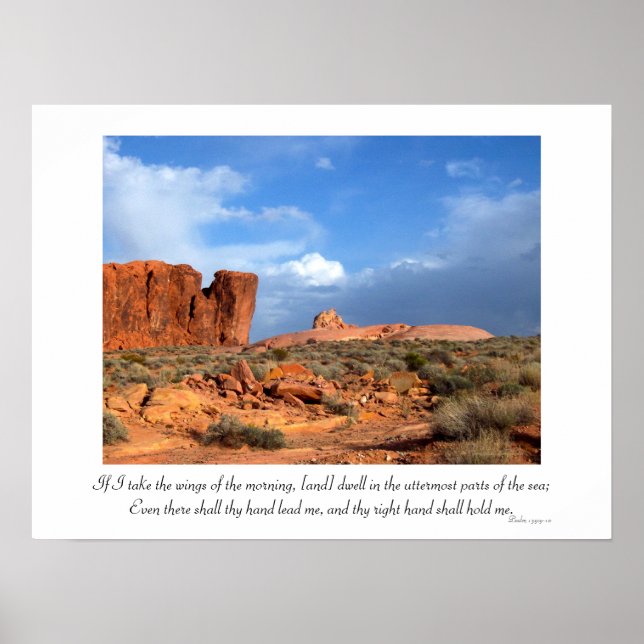Inspirational Psalm 139:9-10 Poster (Framsidan)