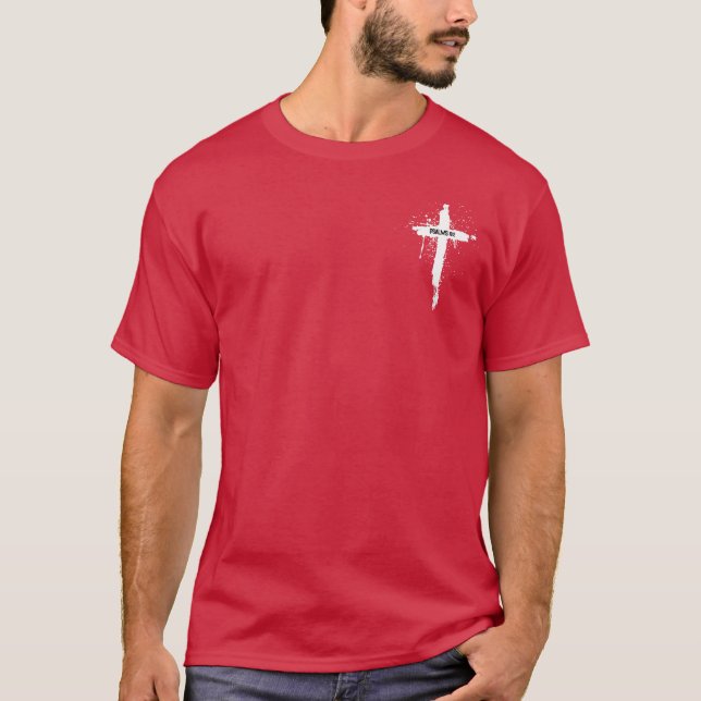 Inspirational Psalms 18:2 T-Shirt (Framsida)