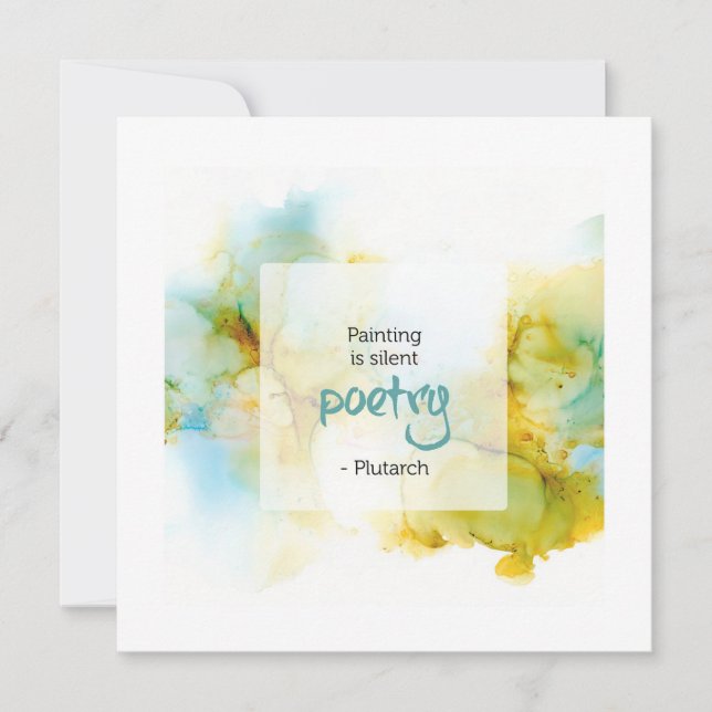 Inspirational Quote about Painting Kort (Framsida)