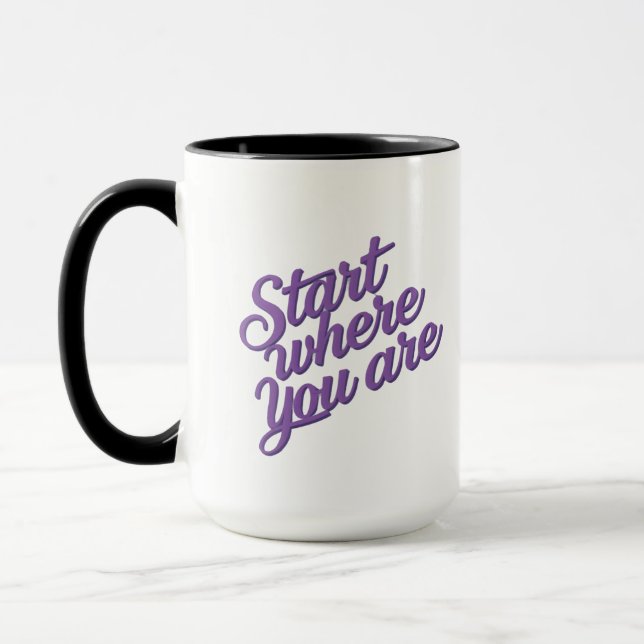 Inspirational Quote Coffee Mug  Mugg (Vänster)