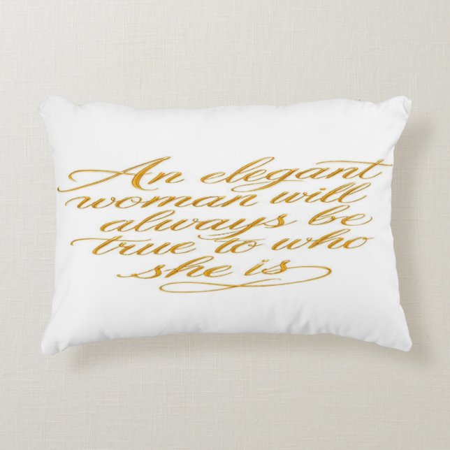 Inspirational Quote for Women Throw Pillow Prydnadskudde (Framsidan)
