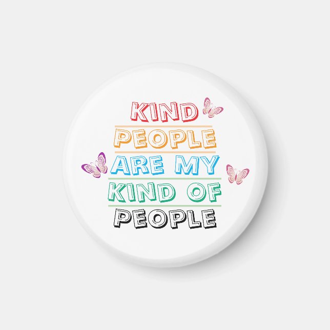 Inspirational Quote - Kind People Magnet (Framsidan)