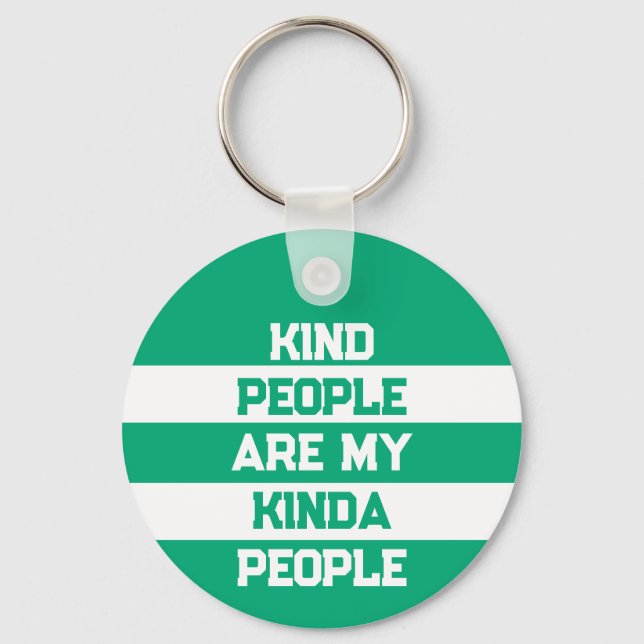 Inspirational Quote - Kind People My People Nyckelring (Framsida)