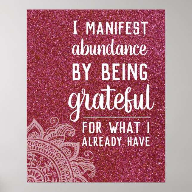 Inspirational Quote Law of Attraction Motivational Poster (Framsidan)