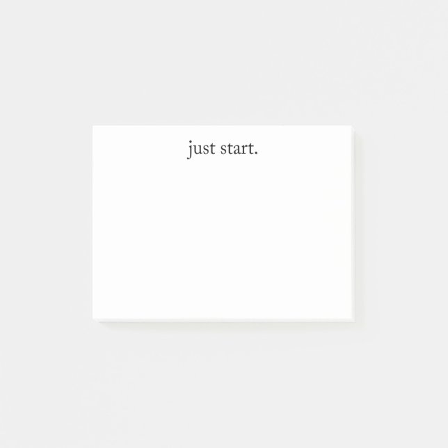 Inspirational Quote Minimalist  Post-it Block (Framsida)