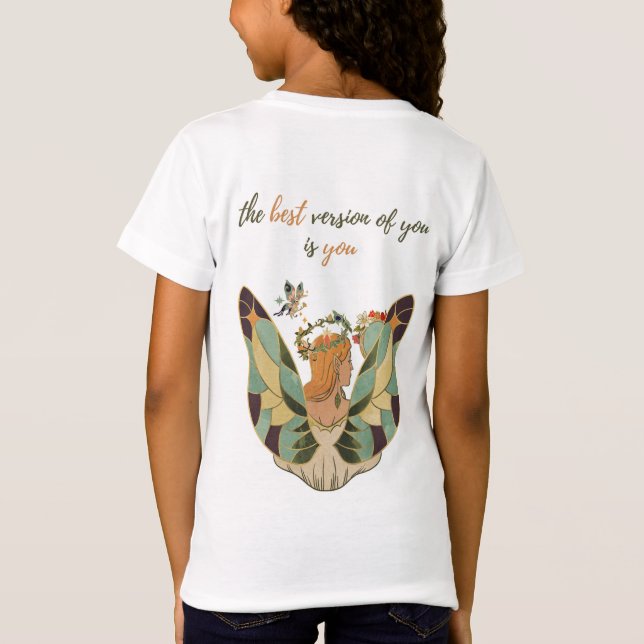 Inspirational Quote T-Shirt – The Best Version of  (Baksida)