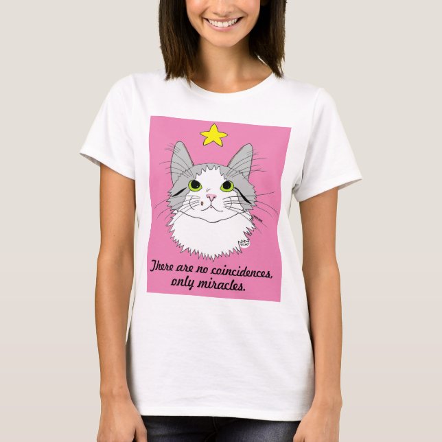 Inspirational Ragdoll Cat Gizmo Miracles T Shirt (Framsida)