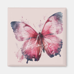 Inspirational Rosa Hope Butterfly Magnet