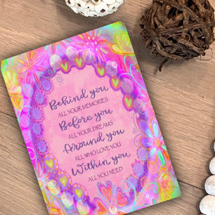Inspirational Rosa Studenten citerar inspiration Kort