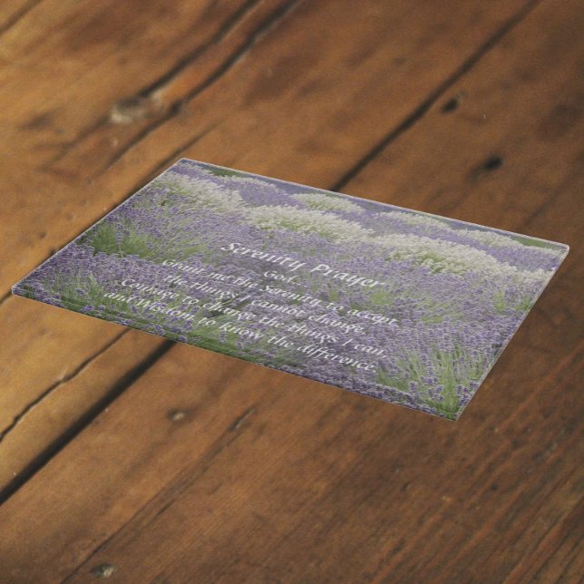 Inspirational Serenity Prayer Lavender Garden (In Situ)