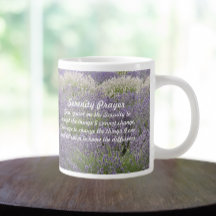 Inspirational Serenity Prayer Lavender Garden