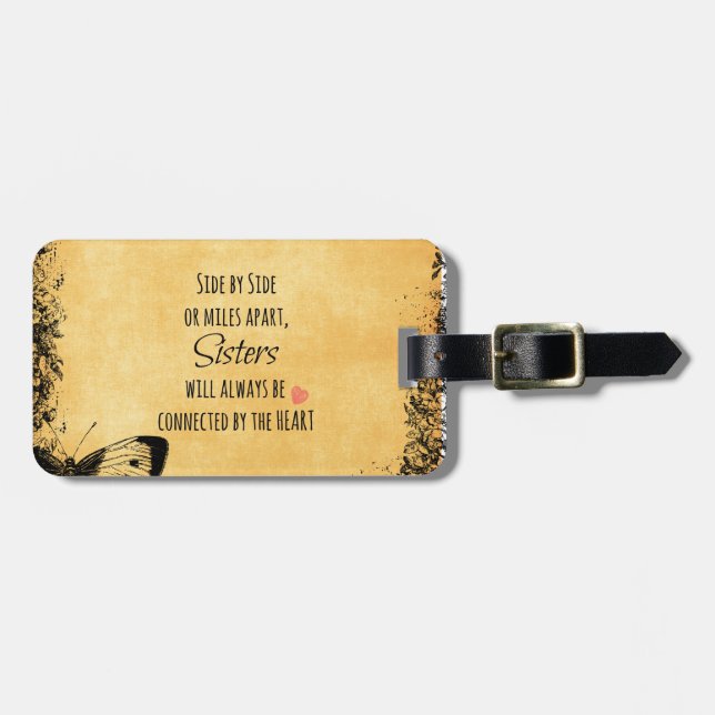 Inspirational Sister Quote Bagagebricka (Horisontell Framsida)