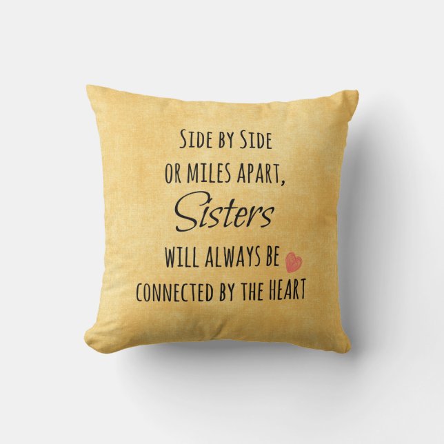 Inspirational Sister Quote Kudde (Framsida)