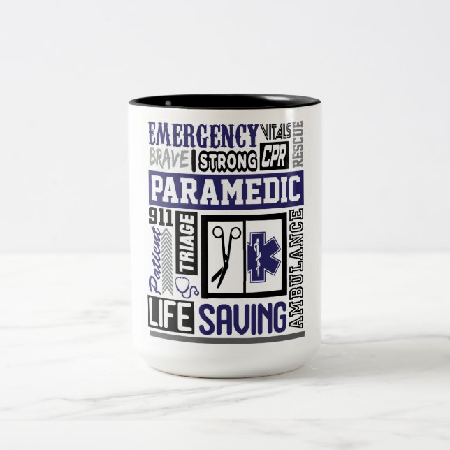 Inspirational Sjukvårdare Två-Tonad Mugg (Center)