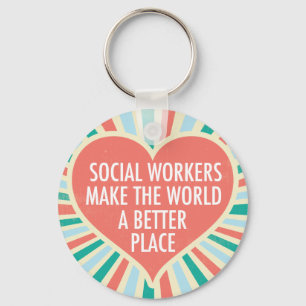 Inspirational Social Worker Gift Nyckelring