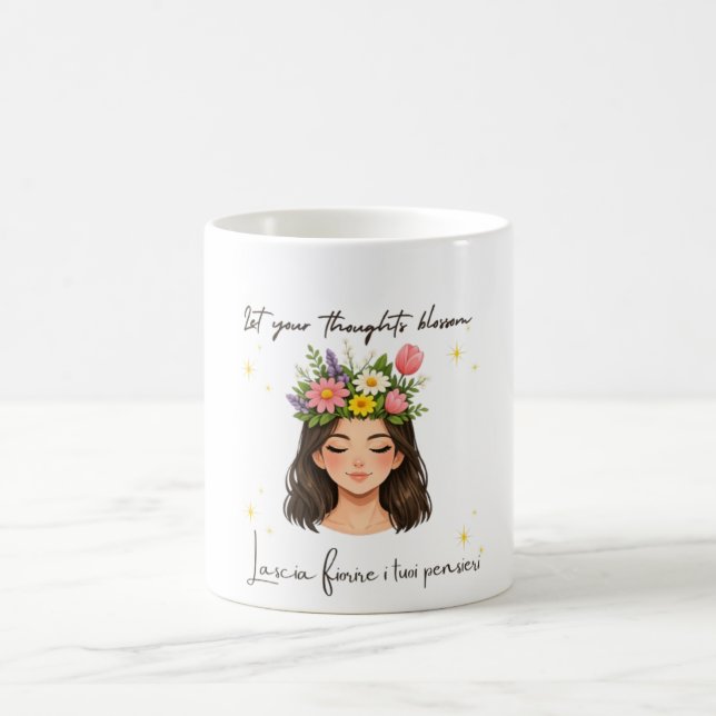 Inspirational Spring Floral Mug Kaffemugg (Center)