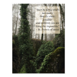 Inspirational St. Francis Quote Fototryck
