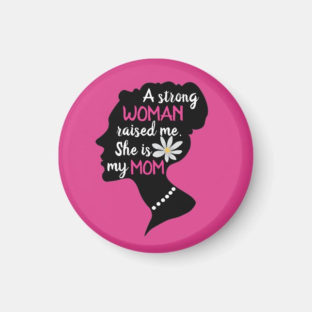 Inspirational Strong Woman Rosa Mors dag Magnet (Framsidan)