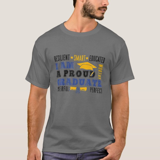 Inspirational Studenten Quote T Shirt (Framsida)