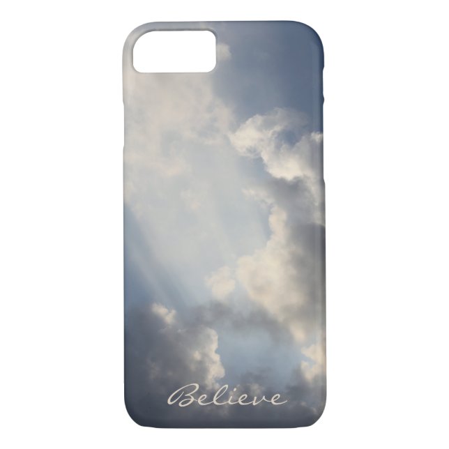 Inspirational Sunbeams Blå himmel Case-Mate iPhone Skal (Baksida)