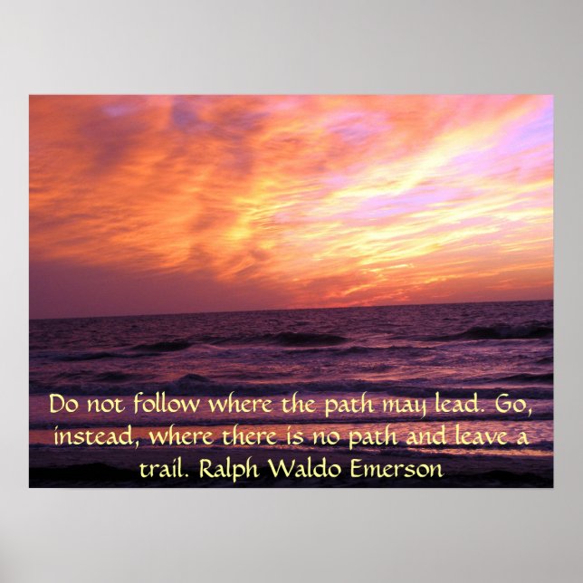 Inspirational Sunset Emerson Poster (Framsidan)