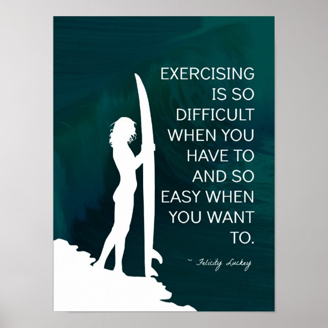 Inspirational Surfer Girl Poster (Framsidan)