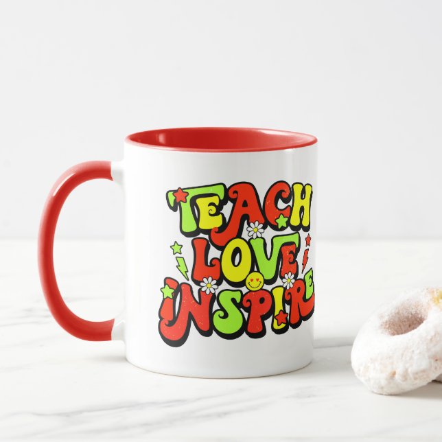 Inspirational Teaching-citat Mugg (Med munk)