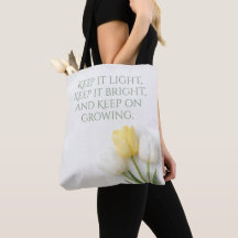 Inspirational Tulip Bouquet Tote Bag