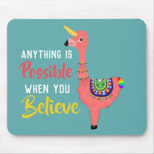 Inspirational Unicorn Flamingo Llama Tro Quote Musmatta