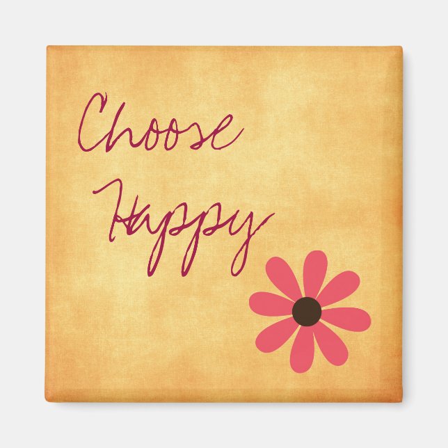 Inspirational Välj Lycklig Magnet (Framsidan)