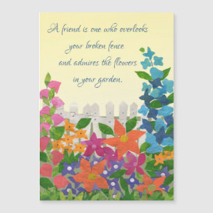 Inspirational Vänskap Garden Quote