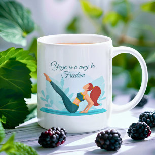 Inspirational Yoga Älskare Gift - Anpassade Kaffemugg
