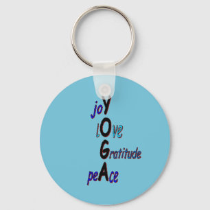 Inspirational Yoga Keychain Nyckelring