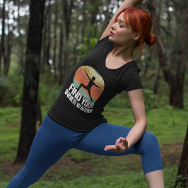 Inspirational Yoga Warrior Sunset Quote T Shirt