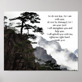 Inspirationell bibel vers från Isaiah Bible Poster