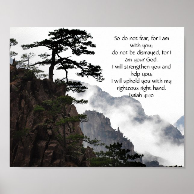 Inspirationell bibel vers från Isaiah Bible Poster (Framsidan)