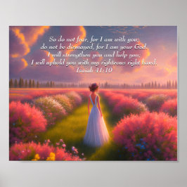 Inspirationell bibel vers från Isaiah Bible Poster