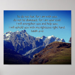 Inspirationell bibel vers från Isaiah Bible Poster