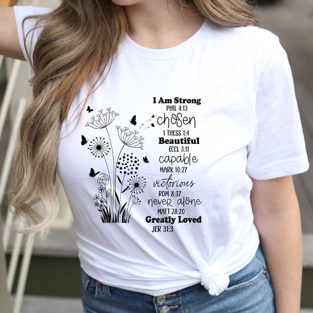 Inspirationell bibel Verses Women's T Shirt (Skapare uppladdad)