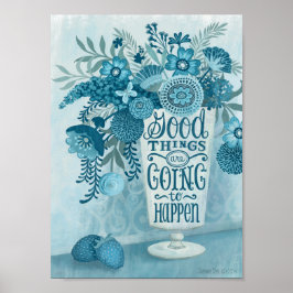Inspirationell Blommigt Poster