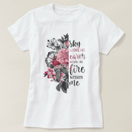 Inspirationell Blommigt T Shirt