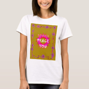 Inspirationell fred med dig vektorgekonst t-shirt