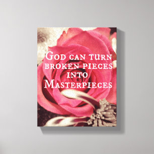 Inspirationell Gud citerat mästerverk Canvastryck